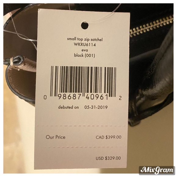 🦋NWT Sold Out Eva Top Zip Small Satchel Crossbody - Picture 6 of 16